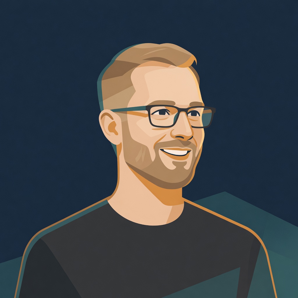 Illustrated portrait of Bradley